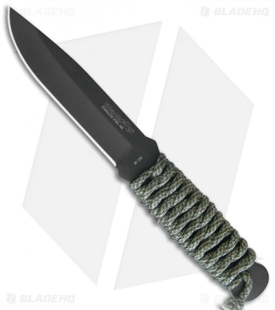 Black Fox Throwing Knife Gray/Green Cord (4.3" Gray) BF726 1 Black Fox Throwing Knife Gray/Green Cord (4.3" Gray) BF726