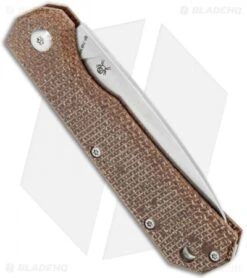 BlackFox Ciol Slip Joint Knife Brown Micarta (2.75" Stonewashed) -Fox Knives Shop BlackFox Ciol SJ Brown Micarta SW BHQ 121748 jr side