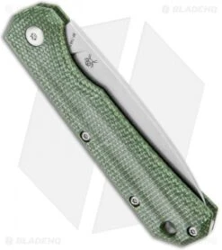 BlackFox Ciol Slip Joint Knife Green Micarta (2.75" Stonewashed) -Fox Knives Shop BlackFox Ciol SJ Green Micarta SW BHQ 121747 jr side