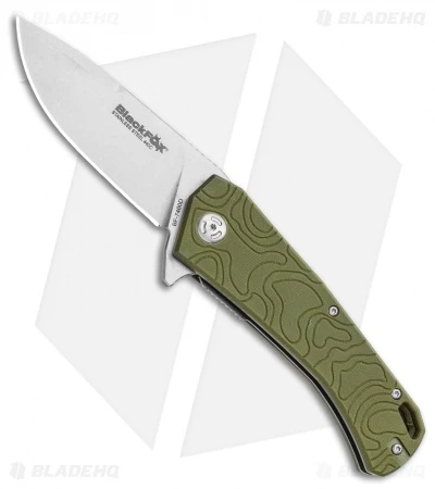 BlackFox Echo 1 Liner Lock Flipper Knife OD Green (3.25" Stonewash) 1 BlackFox Echo 1 Liner Lock Flipper Knife OD Green (3.25" Stonewash)