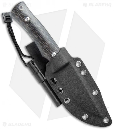 BlackFox Explorator Fixed Blade Knife Brown Linen Micarta (4" Stonewash) 3 BlackFox Explorator Fixed Blade Knife Brown Linen Micarta (4" Stonewash) - Image 3