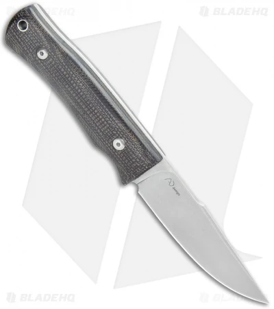 BlackFox Explorator Fixed Blade Knife Brown Linen Micarta (4" Stonewash) 2 BlackFox Explorator Fixed Blade Knife Brown Linen Micarta (4" Stonewash) - Image 2