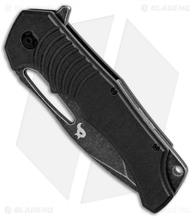 BlackFox Hugin Flipper Knife Black G-10 (4" Black Stonewash) BF-721 2 BlackFox Hugin Flipper Knife Black G-10 (4" Black Stonewash) BF-721 - Image 2