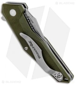 BlackFox Kravi Shai Liner Lock Knife Green G-10 (2.6" Satin) -Fox Knives Shop BlackFox Kravi Shai LL Green G 10 Satin 01FX488 BHQ 86116 jr side