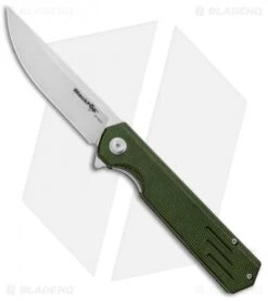 BlackFox Revolver Liner Lock Knife Green Micarta (3.5" Satin)