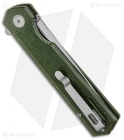 BlackFox Revolver Liner Lock Knife Green Micarta (3.5" Satin) 6 BlackFox Revolver Liner Lock Knife Green Micarta (3.5" Satin) -Fox Knives Shop BlackFox Revolver LL Green Micarta Satin BF 740 OD BHQ 121655 jr side