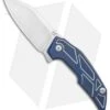 Fox Knives Phoenix Bharucha Frame Lock Knife Blue Titanium (3.50" Satin)