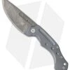 Fox Desert Fox Folding Knife Blue Titanium (3.75" Damasteel) FX-521 DLB