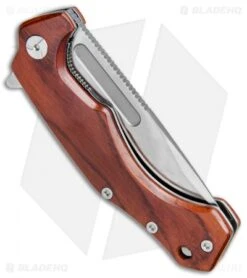 Fox Knives Desert Fox Liner Lock Knife Cocobolo (3.6" Satin) FX-520CB -Fox Knives Shop Fox Desert Fox Cocobolo 01FX112 BHQ 80847 jr side