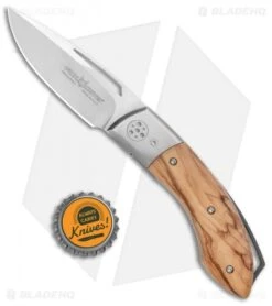 Fox Knives Dream Catcher Liner Lock Knife Olive Wood (3" Satin) -Fox Knives Shop Fox Dream Catcher Wood Satin 01FX441OL BHQ 114714 jr bottlecap