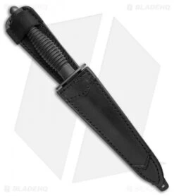 Fox Fairbairn Sykes Fighting Fixed Blade Knife Black Aluminum (6.75" Black) -Fox Knives Shop Fox Fairbairn Sykes Fighting Knife FOX592 BHQ 113938 LS Side