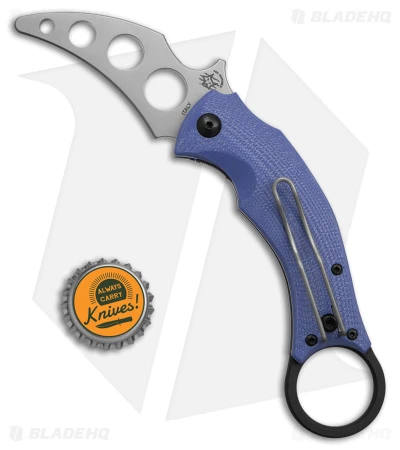 Fox Fx 591Tk Blackbird Trainer Knife G-0 Blue (2.5" Satin) 5 Fox Fx 591Tk Blackbird Trainer Knife G-0 Blue (2.5" Satin) - Image 5