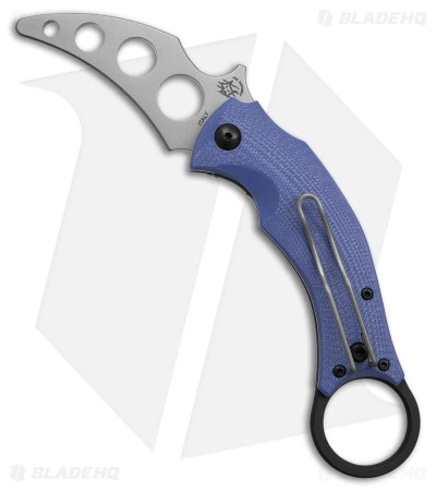 Fox Fx 591Tk Blackbird Trainer Knife G-0 Blue (2.5" Satin) 1 Fox Fx 591Tk Blackbird Trainer Knife G-0 Blue (2.5" Satin)