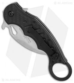 Fox Karambit Liner Lock Knife Carbon Fiber/G-10 (2.75" Stonewash) -Fox Knives Shop Fox Karambit CF BHQ 78276 er spine