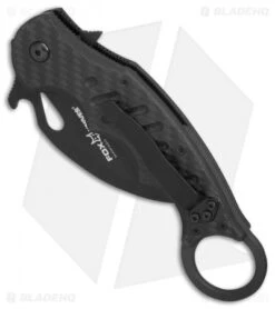 Fox Karambit Liner Lock Knife Carbon Fiber/G-10 (2.75" Black) 6 Fox Karambit Liner Lock Knife Carbon Fiber/G-10 (2.75" Black) -Fox Knives Shop Fox Karambit CF G10 black BHQ 78275 er spine