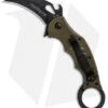 Fox Karambit Liner Lock Knife OD Green G-10 (2.5" Black) 599OD