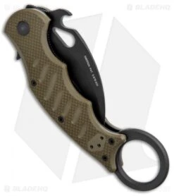 Fox Karambit Liner Lock Knife OD Green G-10 (2.5" Black) 599OD -Fox Knives Shop Fox Karambit OD Green G 10 Black 599OD BHQ 87940 jr side