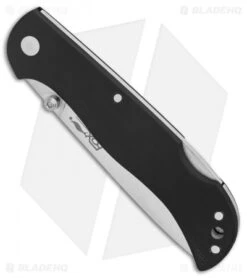 Fox Knives 500 Folder Lock Back Knife Black G-10 (3.125" Satin) 500 B -Fox Knives Shop Fox Knives 500 Black G10 Satin 500 B BHQ 87346 er spine