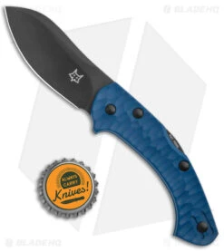 Fox Knives Anso Zero Exclusive Folding Knife Blue G-10 (3" Black N690) 7 Fox Knives Anso Zero Exclusive Folding Knife Blue G-10 (3" Black N690) -Fox Knives Shop Fox Knives Anso Zero Exclusive Folding Knife Blue G 10 Black BHQ 177640 jr bottlecap