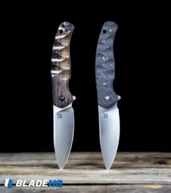 Fox Knives Anso Ziggy Liner Lock Knife Carbon Fiber (3.25" Satin) FX-308 CF -Fox Knives Shop Fox Knives Anso Ziggy Liner Lock Knife Zircote Wood Satin FX 308 ZW BHQ 95731 kp in wood box web 1