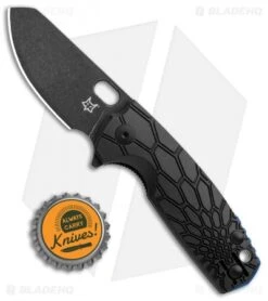 Fox Knives Baby Core Mini Liner Lock Knife Black FRN (2.35" Black SW) -Fox Knives Shop Fox Knives Baby Core Mini LL Black FRN Black SW BHQ 108039 jr bottlecap