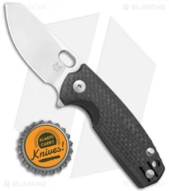 Fox Knives Baby Core Mini Liner Lock Knife Carbon Fiber (2.4" Satin) -Fox Knives Shop Fox Knives Baby Core Mini LL CF Satin BHQ 117163 jr bottlecap