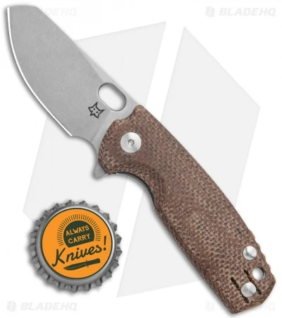 Fox Knives Baby Core Mini Liner Lock Knife Natural Micarta (2.4" Acid SW) 4 Fox Knives Baby Core Mini Liner Lock Knife Natural Micarta (2.4" Acid SW) - Image 4