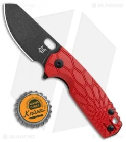 Fox Knives Baby Core Mini Liner Lock Knife Red FRN (2.35" Black SW) -Fox Knives Shop Fox Knives Baby Core Mini LL Red FRN Black SW BHQ 108044 jr bottlecap