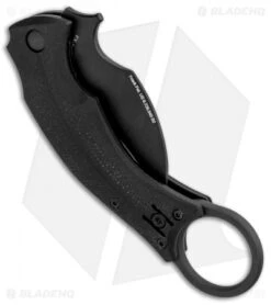 Fox Knives Bastinelli Black Bird Karambit Knife Black G-10 (2.5" Black) FX-591 -Fox Knives Shop Fox Knives Bastinelli Black Bird Karambit Black G 10 Black FX 591 BHQ 85185 jr side
