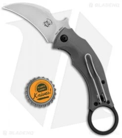 Fox Knives Bastinelli Black Bird Karambit Knife Gray G-10 (2.5" SW) FX-591SW -Fox Knives Shop Fox Knives Bastinelli Black Bird Karambit Gray G 10 FX 591SW BHQ 85184 jr bottlecap
