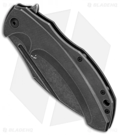 Fox Knives Bastinelli Shadow Frame Lock Flipper Knife (3.75" Black Stonewash) 2 Fox Knives Bastinelli Shadow Frame Lock Flipper Knife (3.75" Black Stonewash) - Image 2
