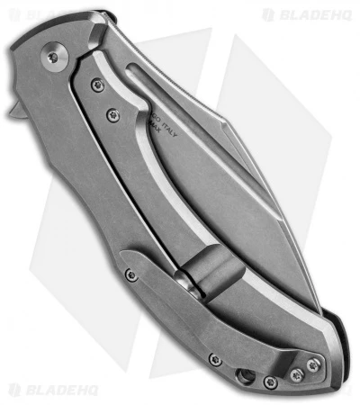 Fox Knives Bastinelli Shadow Frame Lock Flipper Knife (3.75" Stonewash) FX-533CF 3 Fox Knives Bastinelli Shadow Frame Lock Flipper Knife (3.75" Stonewash) FX-533CF - Image 3