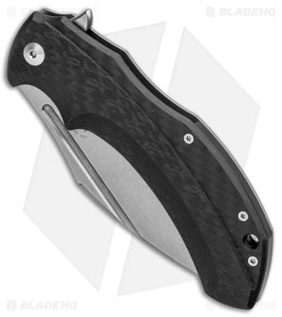Fox Knives Bastinelli Shadow Frame Lock Flipper Knife (3.75" Stonewash) FX-533CF 2 Fox Knives Bastinelli Shadow Frame Lock Flipper Knife (3.75" Stonewash) FX-533CF - Image 2