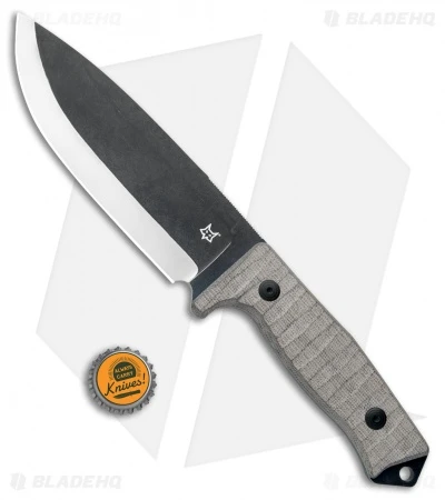 Fox Knives Bushman Fixed Blade Knife Micarta (6.25" Gray) 02FX730 4 Fox Knives Bushman Fixed Blade Knife Micarta (6.25" Gray) 02FX730 - Image 4