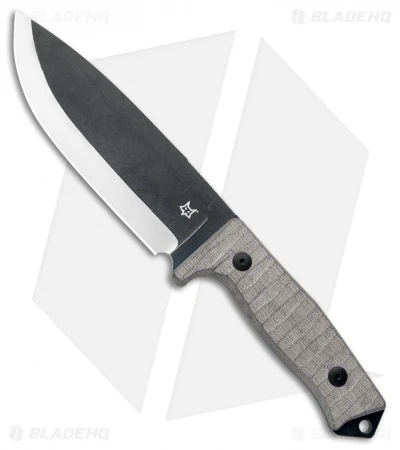 Fox Knives Bushman Fixed Blade Knife Micarta (6.25" Gray) 02FX730 1 Fox Knives Bushman Fixed Blade Knife Micarta (6.25" Gray) 02FX730
