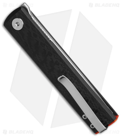 Fox Knives CHNOPS Liner Lock Knife Carbon Fiber W/ Orange (3.25" Satin) 3 Fox Knives CHNOPS Liner Lock Knife Carbon Fiber W/ Orange (3.25" Satin) - Image 3