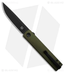 Fox Knives CHNOPS Liner Lock Knife Green Aluminum (3.25" Black) FX-543 ALG