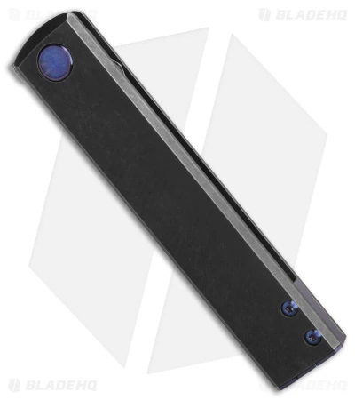 Fox Knives CHNOPS Liner Lock Knife Titanium & Blue (3.25" Damascus) 2 Fox Knives CHNOPS Liner Lock Knife Titanium & Blue (3.25" Damascus) - Image 2