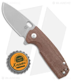 Fox Knives Vox Core Liner Lock Knife Brown Micarta (3.15" Stonewash) -Fox Knives Shop Fox Knives Core LL Brown Micarta SW BHQ 175491 jr bottlecap