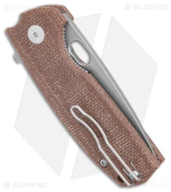 Fox Knives Vox Core Liner Lock Knife Brown Micarta (3.15" Stonewash) -Fox Knives Shop Fox Knives Core LL Brown Micarta SW BHQ 175491 jr side