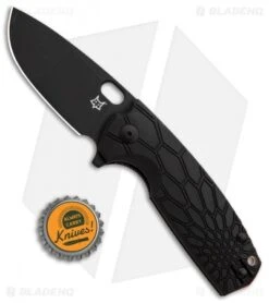 Fox Knives Vox Core Liner Lock Knife Black FRN (3.15" Black) FX-604 B -Fox Knives Shop Fox Knives Core Vox LL Black FRN Black FX 604B BHQ 85180 jr bottlecap