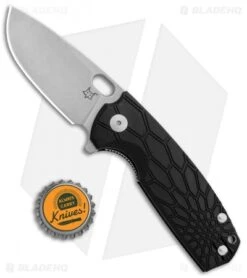 Fox Knives Vox Core Liner Lock Knife Black FRN (3.15" Stonewash) FX-604 -Fox Knives Shop Fox Knives Core Vox LL Black FRN Satin FX 604 BHQ 85181 jr bottlecap