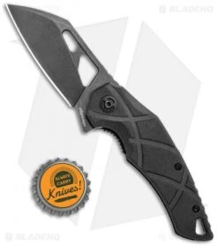Fox Knives Defcon 5 Atrax Flipper Folding Knife Black G10 (3.5" Black SW) -Fox Knives Shop Fox Knives Defcon 5 Atrax Flipper Black G 10 Smokewash BHQ 115433 jr bottlecap