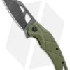 Fox Knives Defcon 5 Atrax Flipper Folding Knife OD Green G10 (3.5" Black SW)
