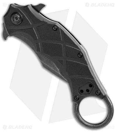 Fox Knives Defcon 5 Claw Tanto Liner Lock Knife Black G-10 (2.4" Black SW) 2 Fox Knives Defcon 5 Claw Tanto Liner Lock Knife Black G-10 (2.4" Black SW) - Image 2