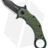 Fox Knives Defcon 5 Claw Tanto Liner Lock Knife OD Green G-10 (2.4" Black SW)