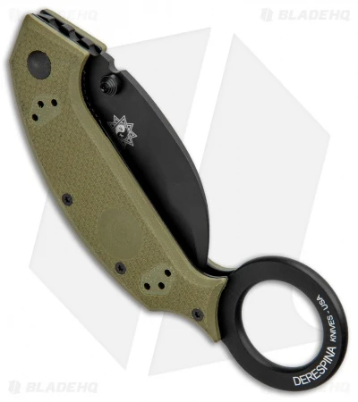 Fox Knives Derespina Folding Karambit Knife OD Green G-10 (2.55" Black) FX-590OD 3 Fox Knives Derespina Folding Karambit Knife OD Green G-10 (2.55" Black) FX-590OD - Image 3