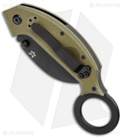 Fox Knives Derespina Folding Karambit Knife OD Green G-10 (2.55" Black) FX-590OD 2 Fox Knives Derespina Folding Karambit Knife OD Green G-10 (2.55" Black) FX-590OD - Image 2