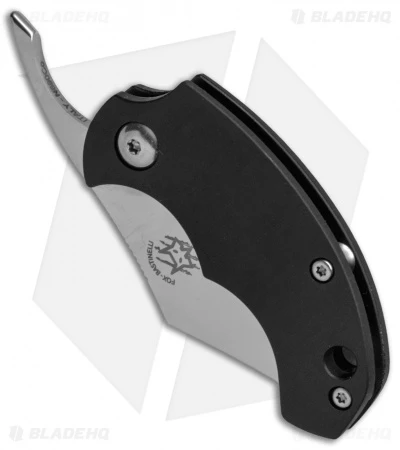 Fox Knives Dragotac "Piemontes" Slim Friction Folder Knife Black (1.6" Satin) 2 Fox Knives Dragotac "Piemontes" Slim Friction Folder Knife Black (1.6" Satin) - Image 2