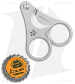 Fox Knives Due Cigni Cigar Cutter Stainless Steel (2.25" Bead Blast) 2C748 -Fox Knives Shop Fox Knives Due Cigni Cigar Cutter SS BB 2C748 BHQ 117120 jr bottlecap